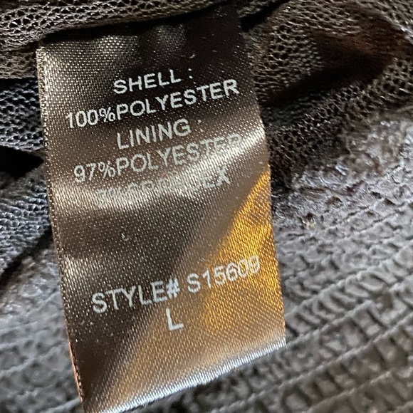 Mustard seed black crop top size L - Picture 6 of 6